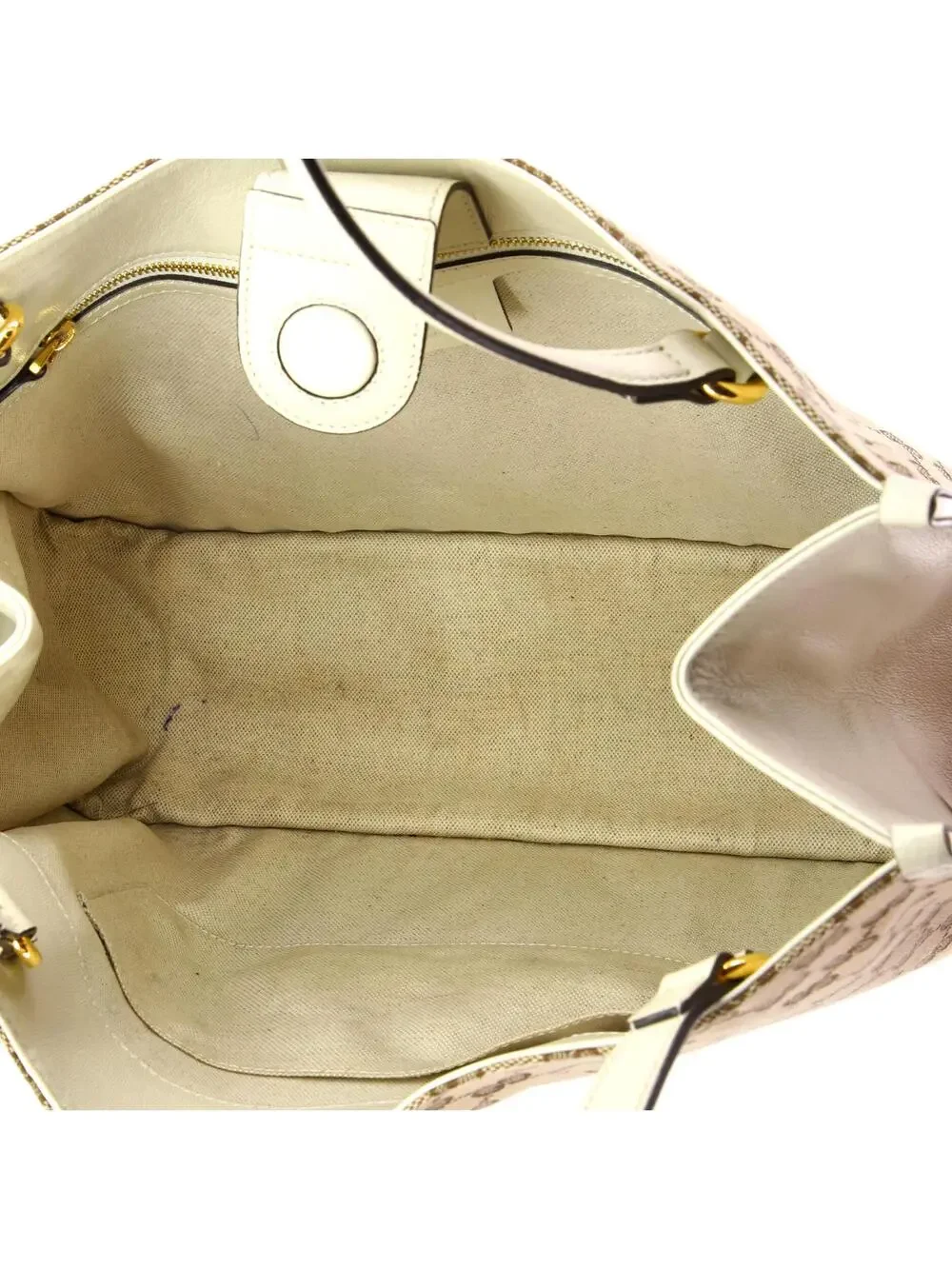 Gucci Horsebit Tote Gg Canvas With #340193G13B